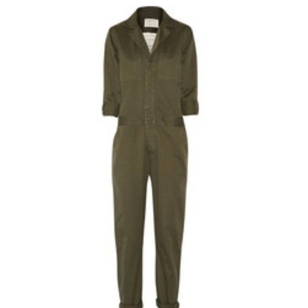 Like New! Current/Elliott The Mechanic Cotton Twill Jumpsuit Army Green Size 1